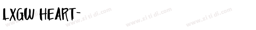 LXGW Heart字体转换